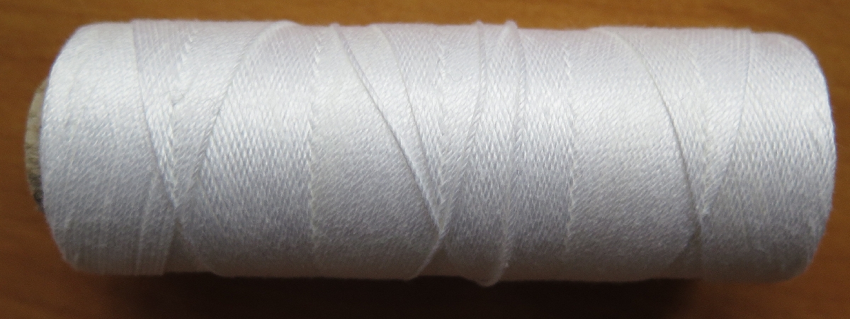 Nit - 100% bavlna - bílá, leštěná - 60 x 3 (0), 500 m