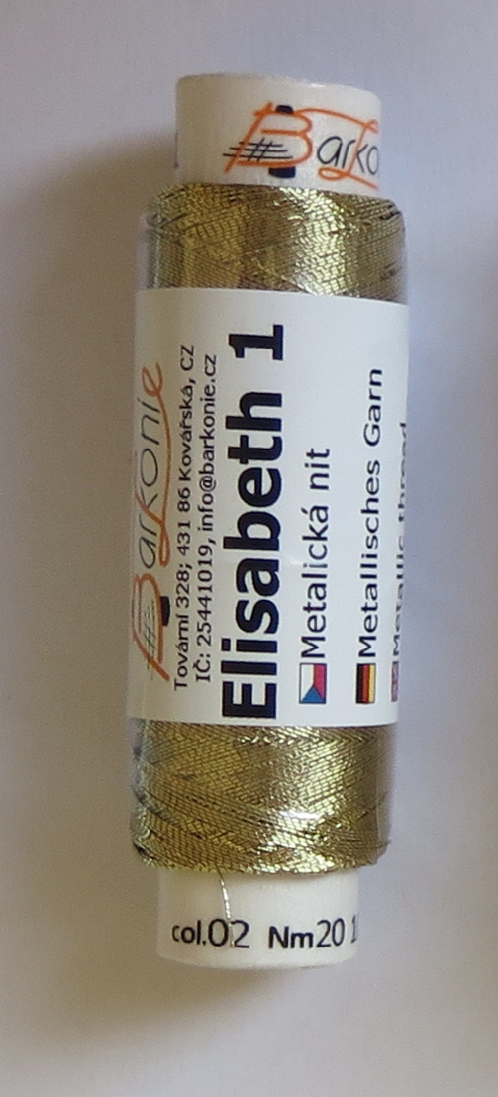 nit ELISABETH 1 zlatá
