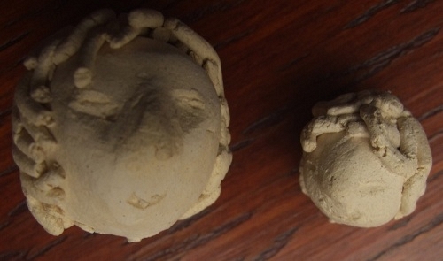 Keramické hlavičky (Anděl, víla, elf) - 1,5 cm