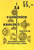 14 vánočních kroužků -  šitá krajka